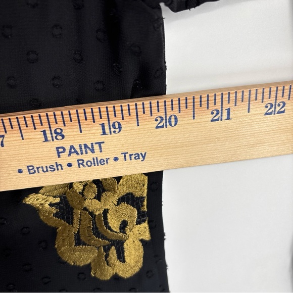 CAbi Black and Gold Long Sleeve Dress - Picture 5 of 6